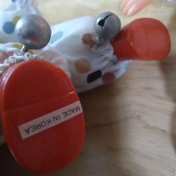 Vintage Cuddly From Top Toys Rubber Face Girl Clown Doll Lot (2) - Picture 5 of 5